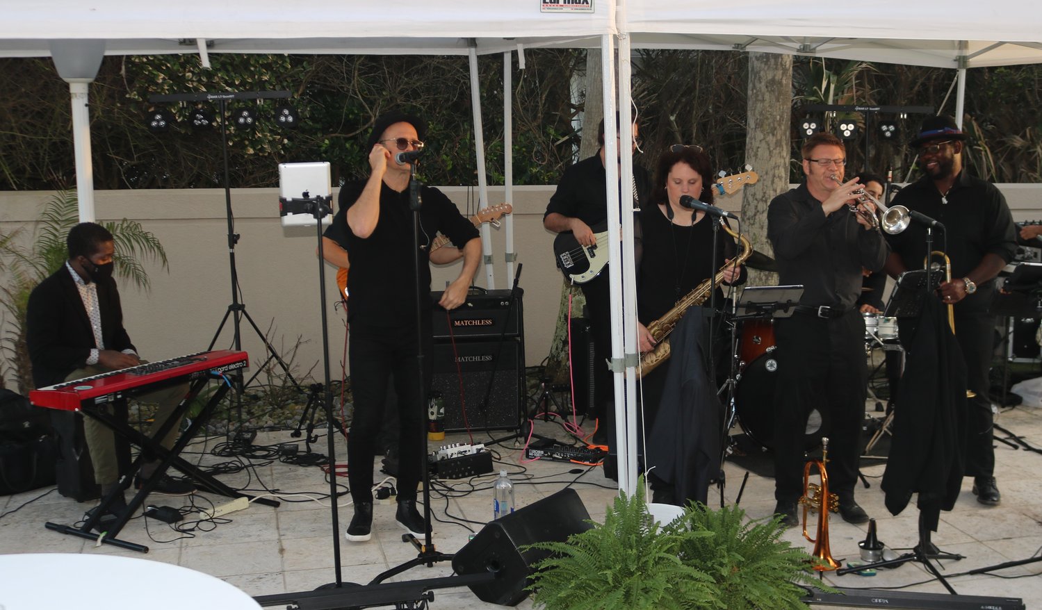 The Chris Thomas Band performed at the inaugural Rolls Royce Players Party on Friday, March 12.